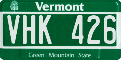 VT license plate VHK426
