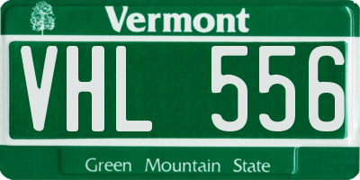 VT license plate VHL556