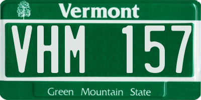VT license plate VHM157