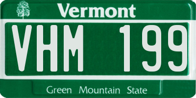 VT license plate VHM199