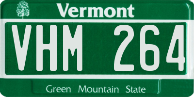 VT license plate VHM264