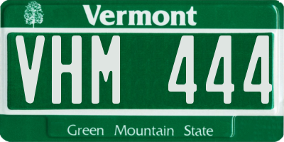 VT license plate VHM444