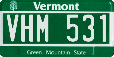 VT license plate VHM531