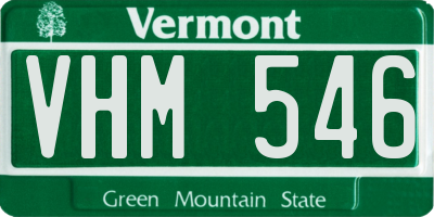 VT license plate VHM546