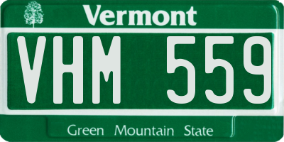 VT license plate VHM559