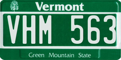 VT license plate VHM563