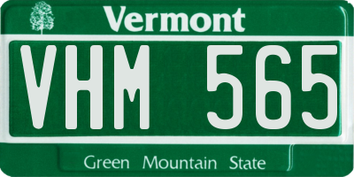 VT license plate VHM565