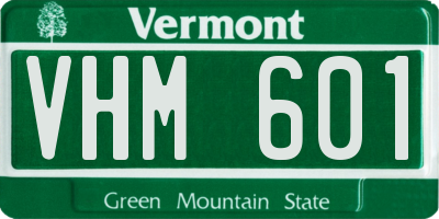 VT license plate VHM601