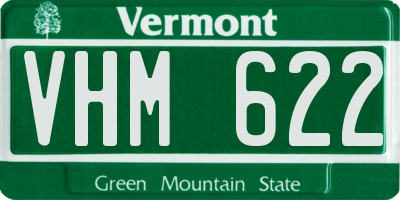VT license plate VHM622