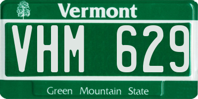 VT license plate VHM629