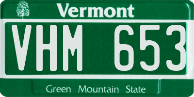 VT license plate VHM653