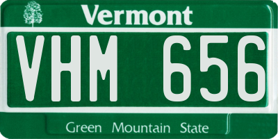 VT license plate VHM656