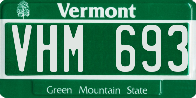 VT license plate VHM693