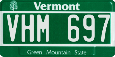 VT license plate VHM697