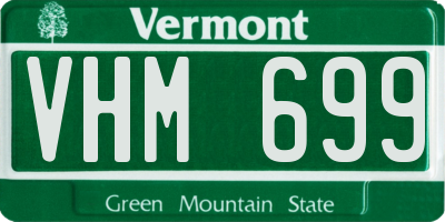 VT license plate VHM699