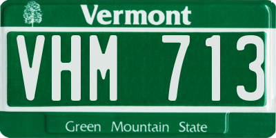 VT license plate VHM713