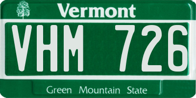 VT license plate VHM726