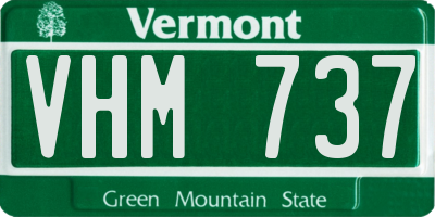 VT license plate VHM737
