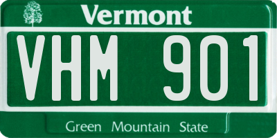 VT license plate VHM901