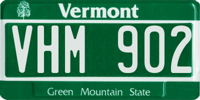 VT license plate VHM902