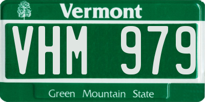 VT license plate VHM979