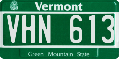 VT license plate VHN613