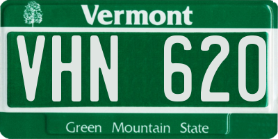 VT license plate VHN620
