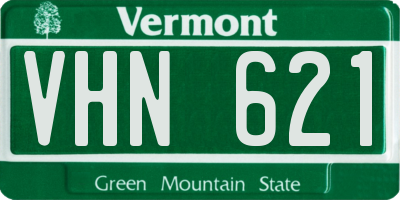 VT license plate VHN621