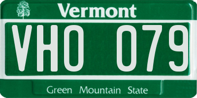 VT license plate VHO079