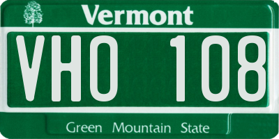 VT license plate VHO108