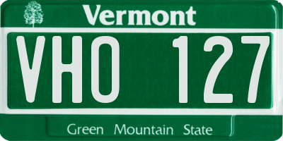 VT license plate VHO127