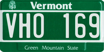 VT license plate VHO169