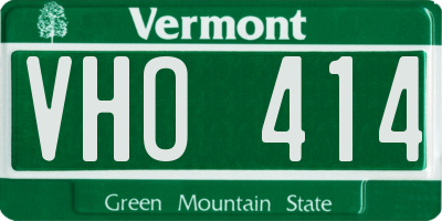 VT license plate VHO414