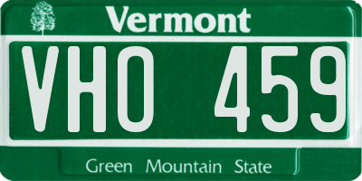 VT license plate VHO459
