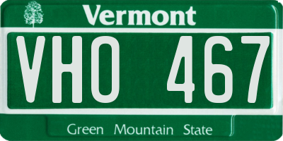 VT license plate VHO467