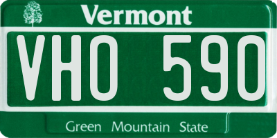 VT license plate VHO590