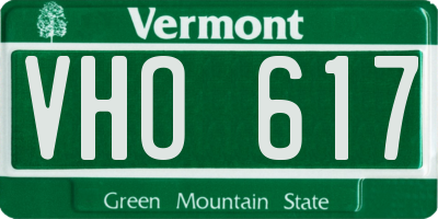 VT license plate VHO617