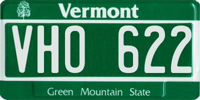 VT license plate VHO622