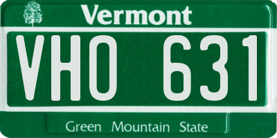 VT license plate VHO631