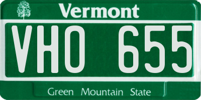 VT license plate VHO655