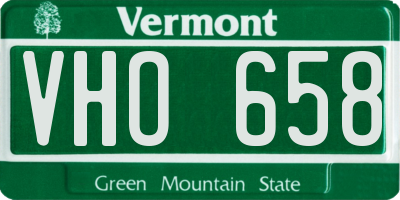 VT license plate VHO658