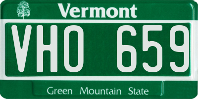VT license plate VHO659