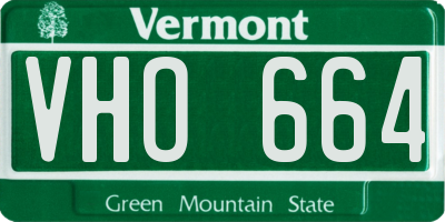 VT license plate VHO664