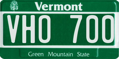 VT license plate VHO700