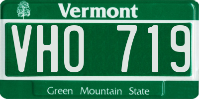 VT license plate VHO719