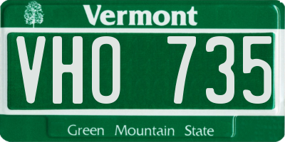 VT license plate VHO735