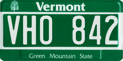 VT license plate VHO842