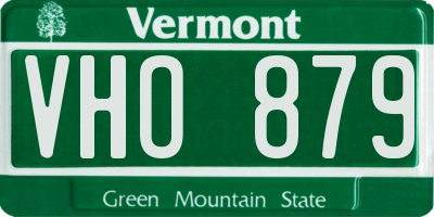 VT license plate VHO879