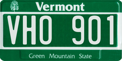 VT license plate VHO901