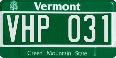 VT license plate VHP031